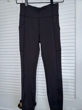 lululemon athletica Black High-Rise Leggings with Side Pockets
